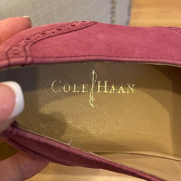 Cole Haan Oxford Gramercy Women's Size 8 Orchid Pink Cap Toe Lace Up /Spectator - Picture 13 of 14